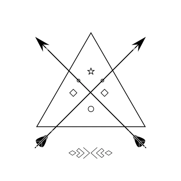 Vector illustration with ethnic arrows. — Stock vektor
