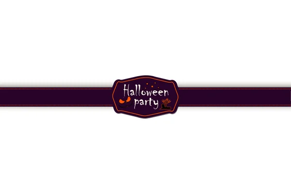 Halloween Attribute - Schleife und Etikett — Stockvektor