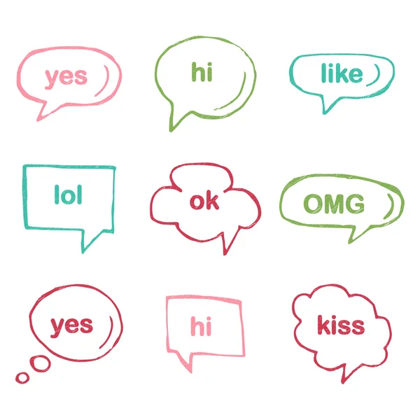 Speech bubble vector icons. — Stock Vector