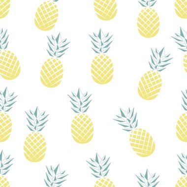 Sorunsuz ananas desen vektör