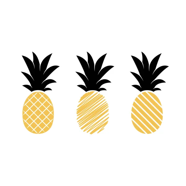 Fruta de ananás. Ilustração vetorial . Vetores De Bancos De Imagens Sem Royalties