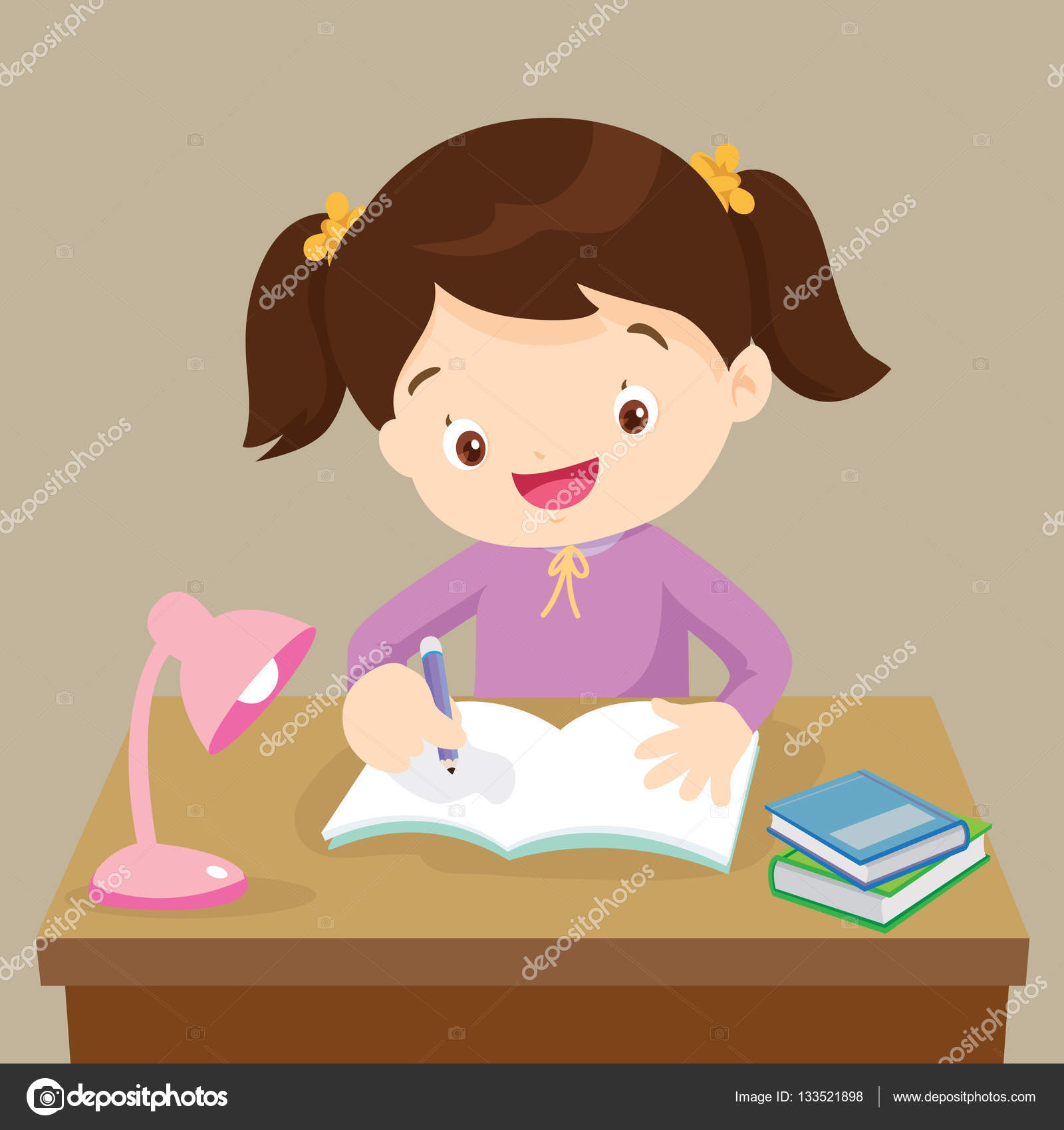 642 Kid Doing Homework Vector Images Free Royalty Free Kid Doing Homework Vectors Depositphotos