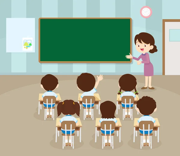 Δασκάλου και μαθητή handup — Διανυσματικό Αρχείο