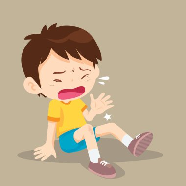 Bacağında sahip çocuk çürükler