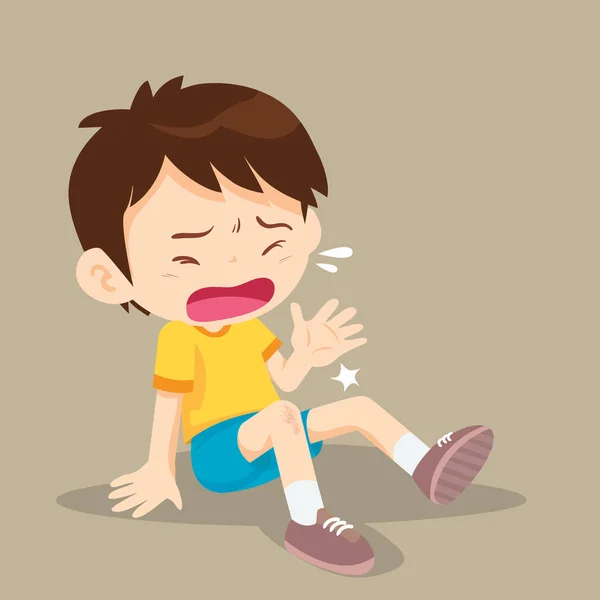 мальчик плачет. мальчик плачет ногой. травмы картина для детей. мальчик плачет ногой. мальчик с разбитой коленкой.