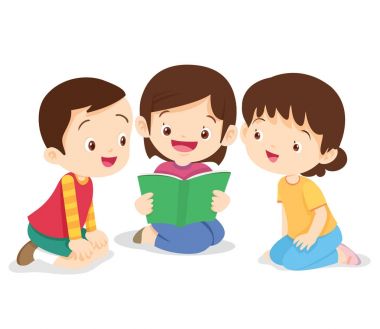 Kız oturup kitap okuyun