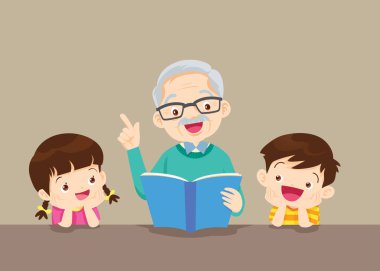 torunları okuma ile dedesi