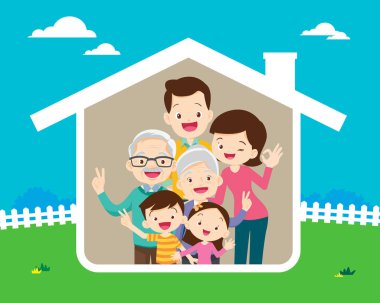 Mutlu aile yuvası kavramı