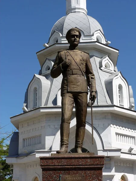 Памятник Котомкину Савинскому в Йошкар-Оле — стоковое фото