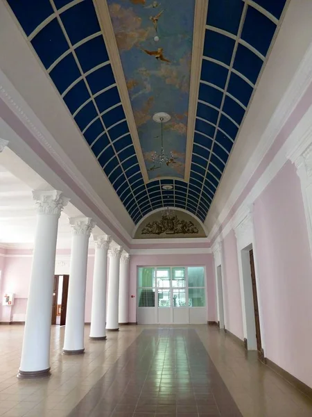 Galerie Latérale Salle Concert Galerie Latérale Avec Son Plafond Voûté — Photo