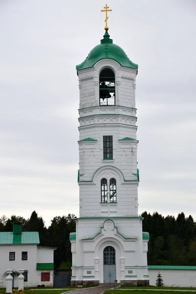 Torre Sino Santíssima Trindade Mosteiro Alexander Svirsky — Fotografia de Stock