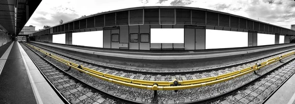 Train station panorama clipping paths