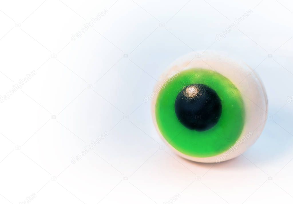 Silicone eye isolated