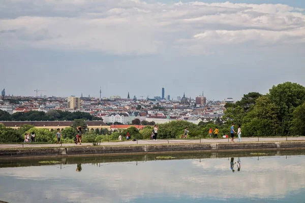 Βιέννη ορίζοντα από Schonbrunn — Φωτογραφία Αρχείου