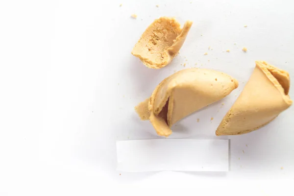 Fortune cookie απομονωμένες — Φωτογραφία Αρχείου