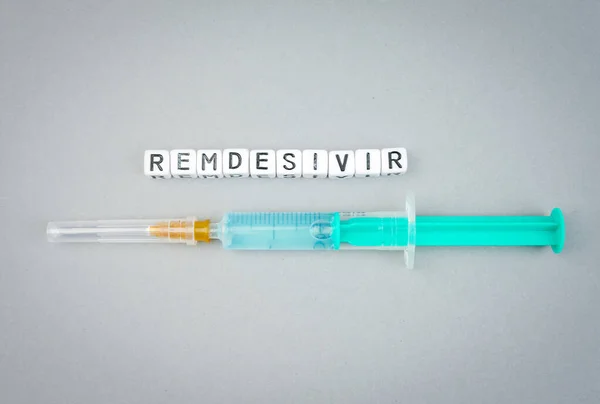 Sars Cov Cov Covid 알파벳 Dices Word Remdesivir Possible Treatment — 스톡 사진