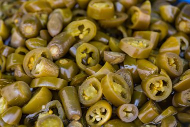 Dilimlenmiş jalapenos Satılık