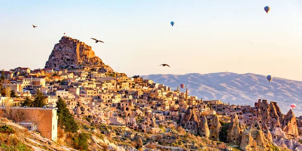 Ortahisar Schloss in Kappadokien, Türkei — Stockfoto