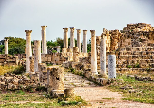 Famagusta ruiny v Salamině — Stock fotografie