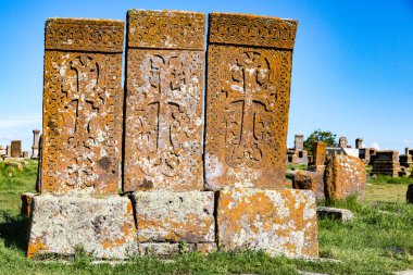 Mezar taşları Noratus mezarlığı