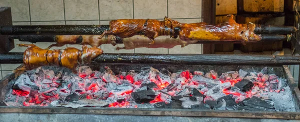 BBQ-Cuy (cavia's) voor de lunch — Stockfoto