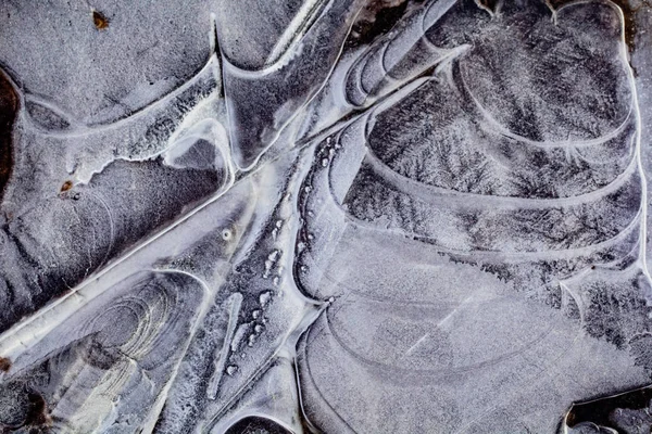 Бульбашки в льоду — стокове фото