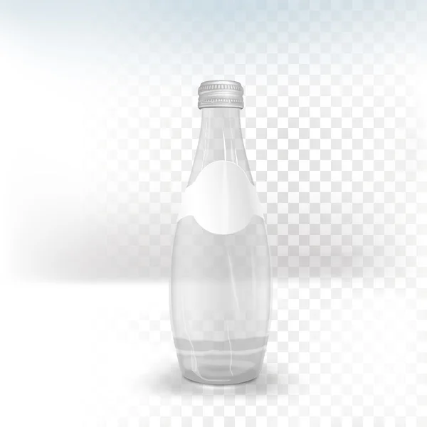 Botella de bebida de vidrio — Vector de stock