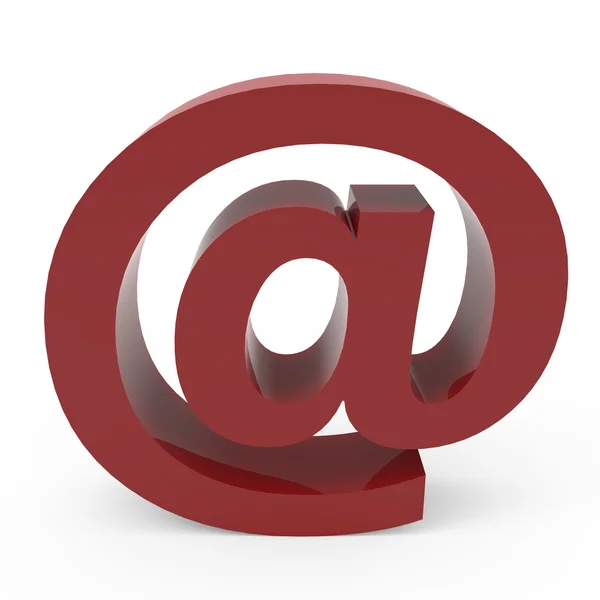Символ електронної пошти cramoisi — стокове фото