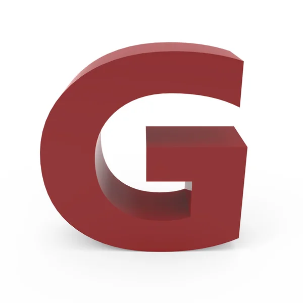 Cramoisi font G — Stockfoto