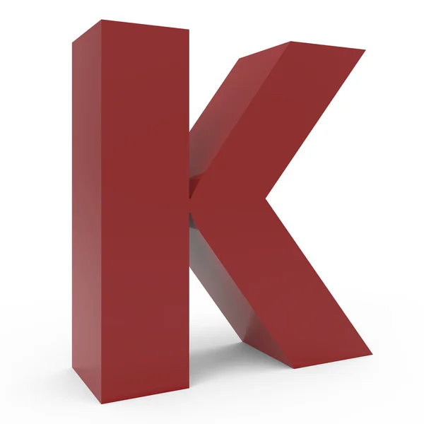 Cramoisi font K — Stock Photo, Image