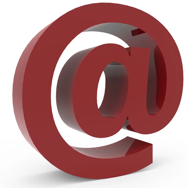 Cramoisi Email symbol — Stok fotoğraf