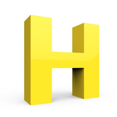 Işık sarı yazı tipi H
