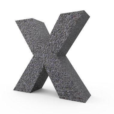 Çakıl yazı tipi X