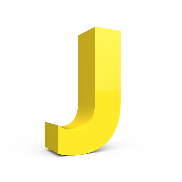 Licht geel lettertype J — Stockfoto