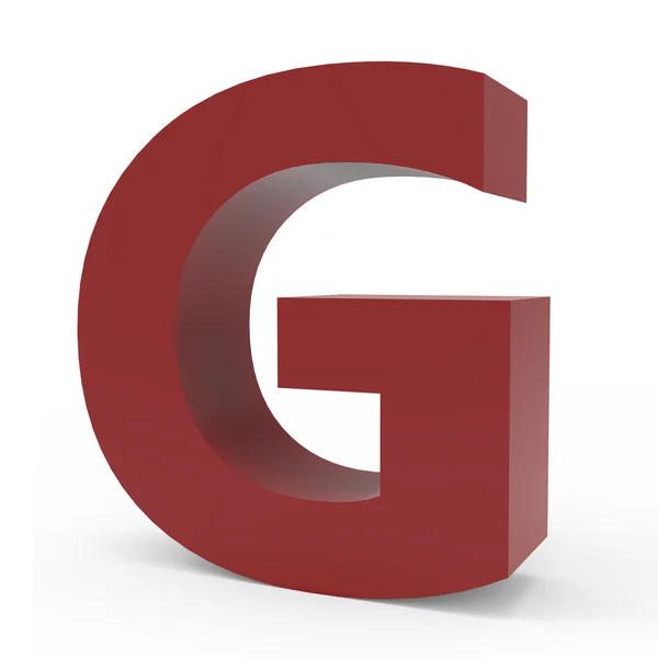 Cramoisi шрифт G — стоковое фото