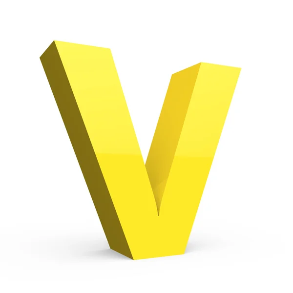 Light yellow font V — Stock Photo, Image