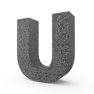 Çakıl yazı tipi U