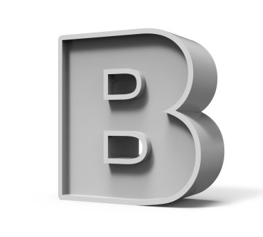 3D beton harf B