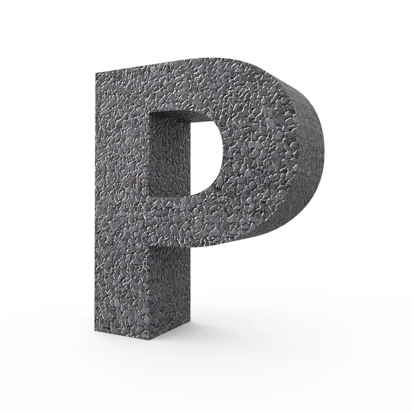 Kiesfont p — Stockfoto