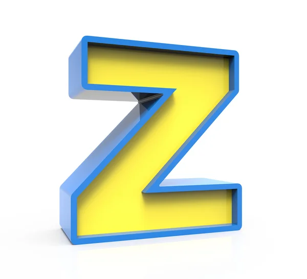 3D toylike letter Z — Stockfoto