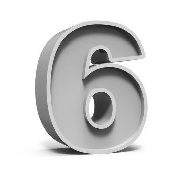 3D beton numarası 6