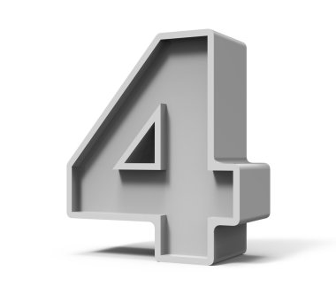 3D beton sayı 4