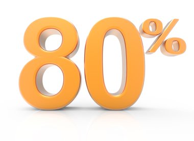 %80 sembolü 3D render