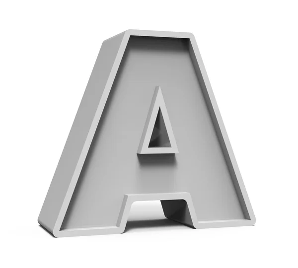 3D concrete letter A — Stockfoto