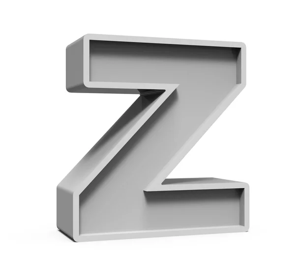 3d 混凝土字母 Z — 图库照片