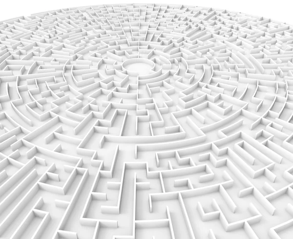 3D-Rendering-Labyrinth — Stockfoto