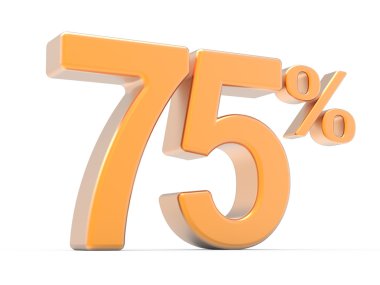 % 75 sembol 3D render