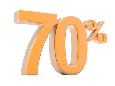 %70 sembolü 3D render