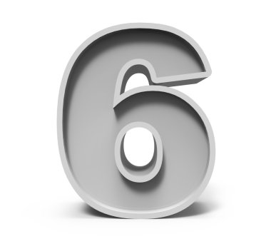 3D beton numarası 6