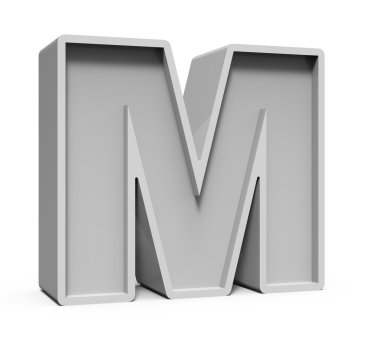 3D beton harf M